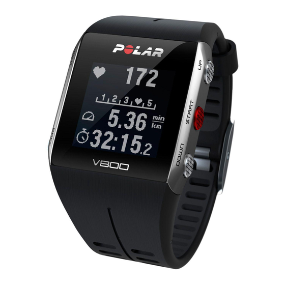 Polar V800 Manual Del Usuario