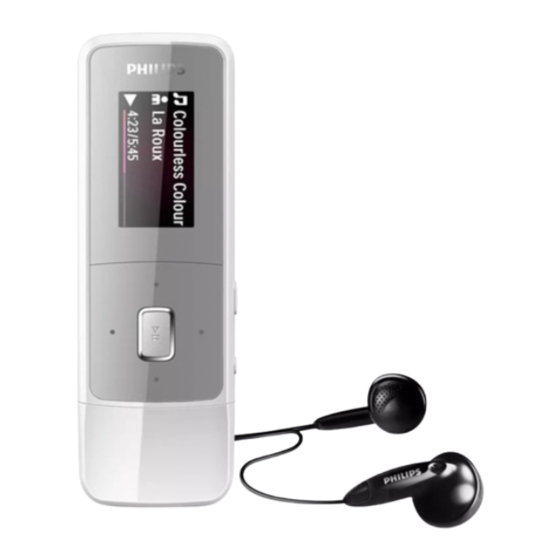 Philips GoGear SA3MXX02 Guía De Configuración Rápida