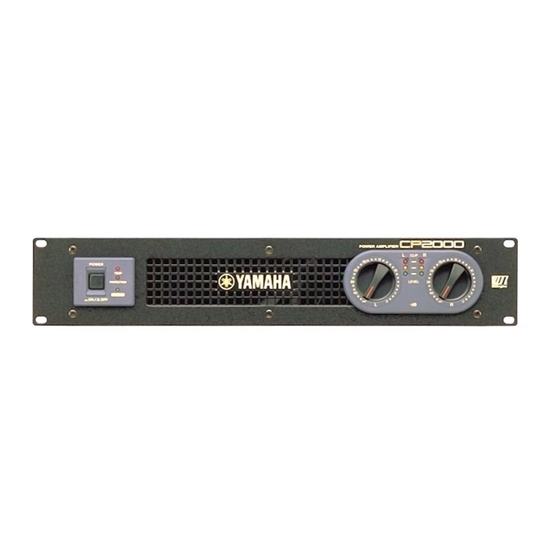 Yamaha CP2000 Manual De Instrucciones