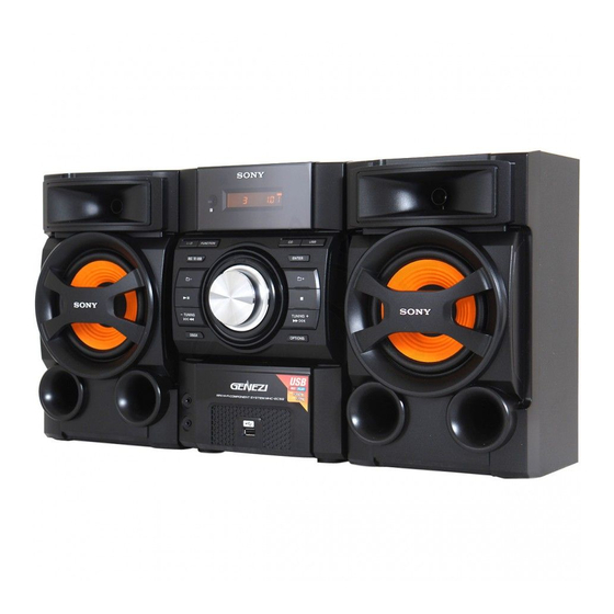 Sony MHC-EC59 Manual De Instrucciones