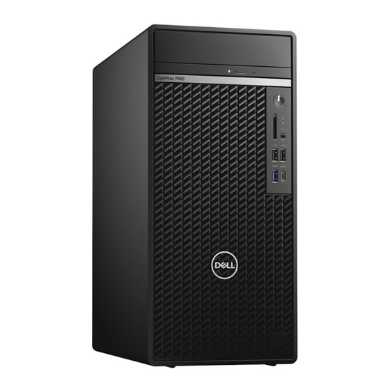Dell Technologies OptiPlex 7080 Tower Guía De Configuración Y Especificaciones