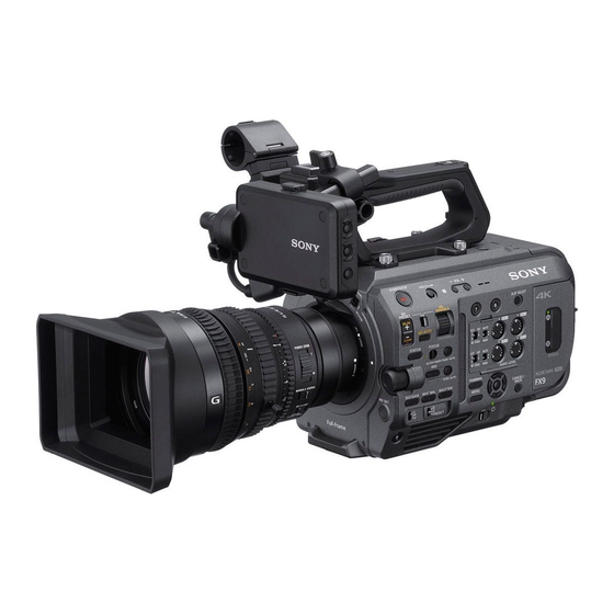 Sony PXW-FX9V Instrucciones De Funcionamiento