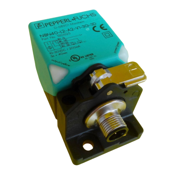 Pepperl+Fuchs NBN40-L2-A2-V1-3G-3D Manual De Instrucciones