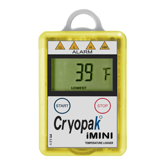 Cryopak iMINI Guía De Usuario