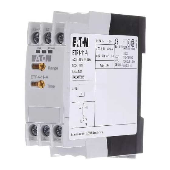 Eaton ETR4 Serie Instrucciones De Montaje
