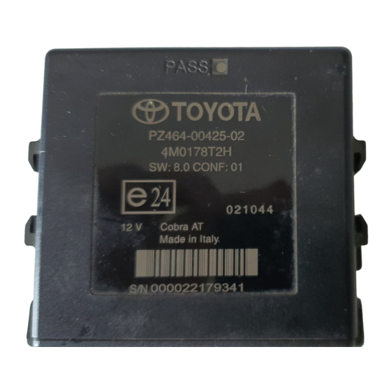 Toyota TPA800 Manuales