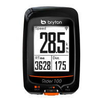 Bryton Rider 100 Manual De Usuario