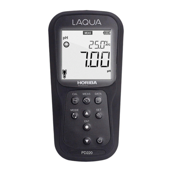 Horiba Scientific LAQUA-PD210 Manual De Instrucciones