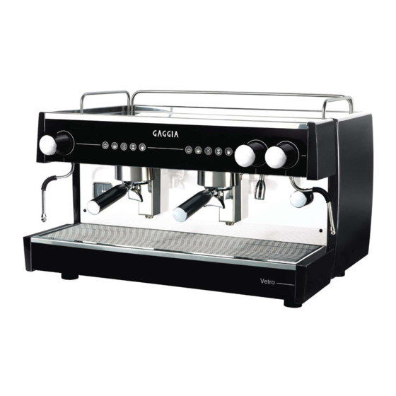 Gaggia Visacrem Vetro Manual De Instrucciones
