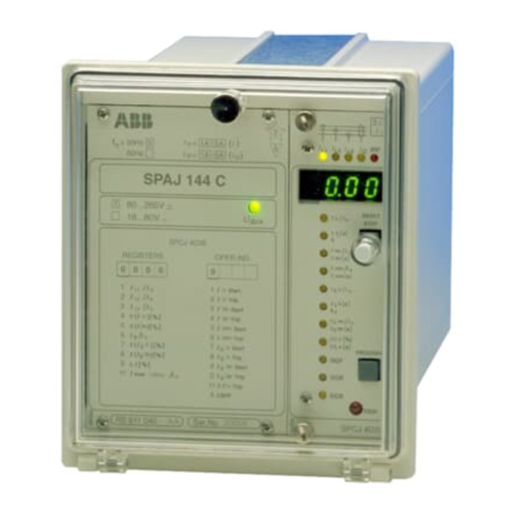 ABB SPAJ 144 C Manual Del Usuario