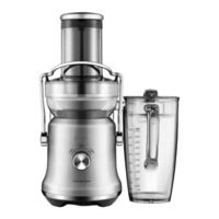 Sage Nutri Juicer Cold Plus Manual Del Usuario