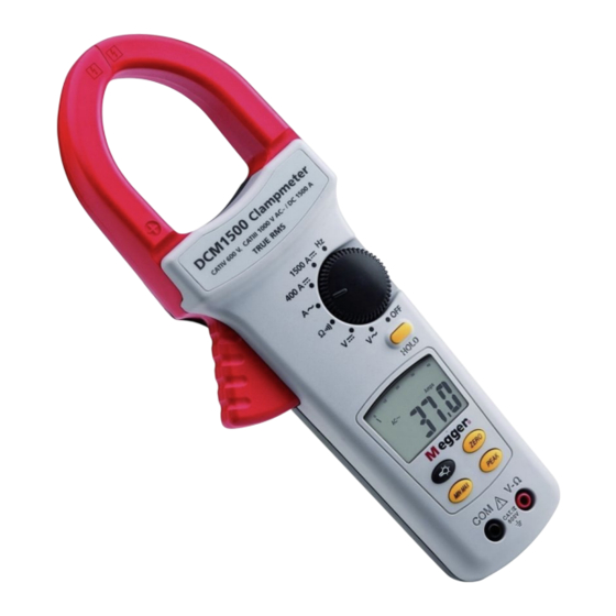 Megger DCM1500 Guia Del Usuario
