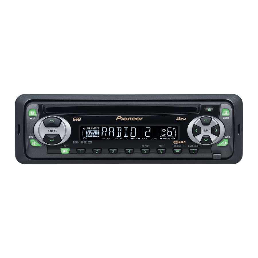 Pioneer DEH-1430R Manual De Instrucciones