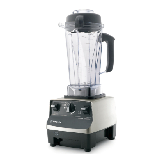 Vitamix Professional 500 Serie Manual Del Usuario