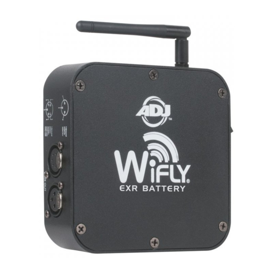 ADJ WIFLY EXR BATTERY Instrucciones De Usuario