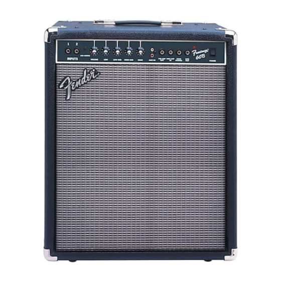 Fender Frontman 60B Manuales