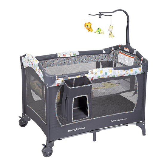 BABYTREND Nursery Center Manual De Instrucciones