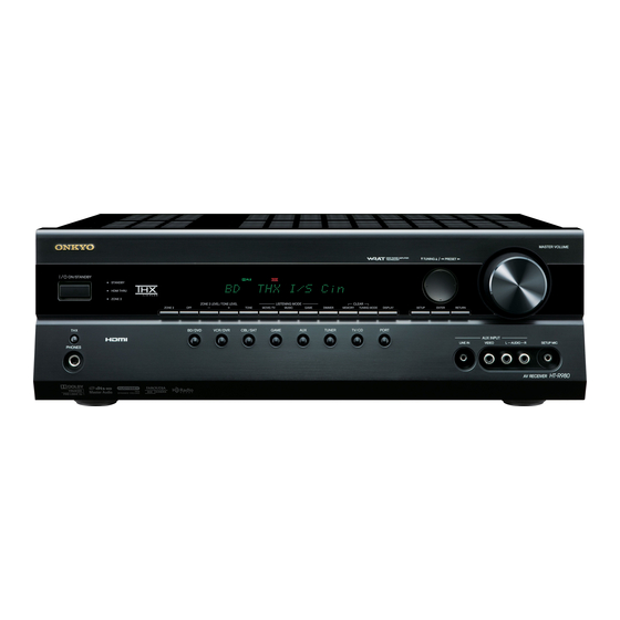 Onkyo HT-R980 Manuales