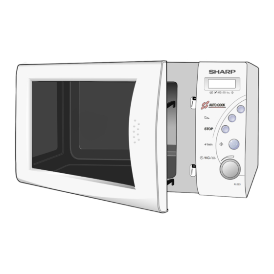 Sharp R-232F Manual De Instrucciones