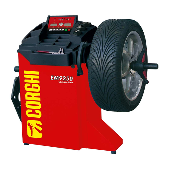 Corghi CompactLine EM 9250 Manual De Uso