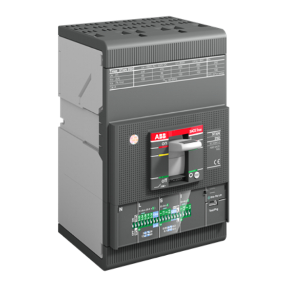 ABB SACE Tmax XT5 Manual Del Usuario