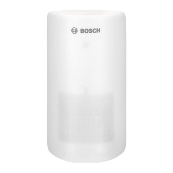 Bosch Smart Home Motion Detector RFPR-ZB-SH-EU Guia De Inicio Rapido