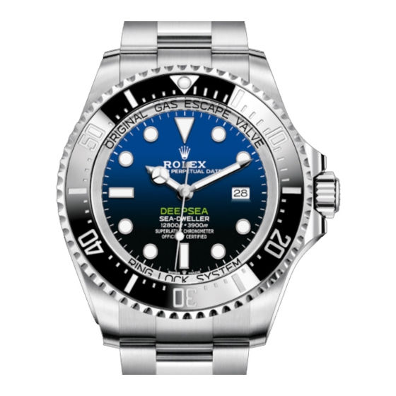 ROLEX OYSTER PERPETUAL SEA-DWELLER Manual Del Usuario