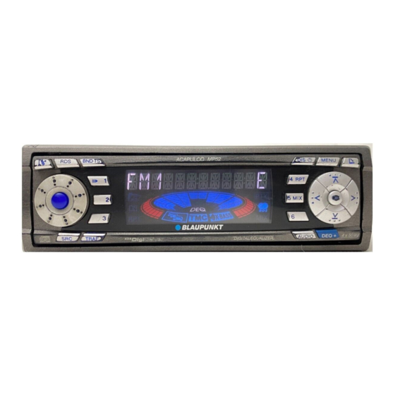 Blaupunkt Acapulco MP52 Instrucciones De Instalación