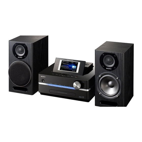 Sony GIGA JUKE NAS-SC500PK Manual De Instrucciones