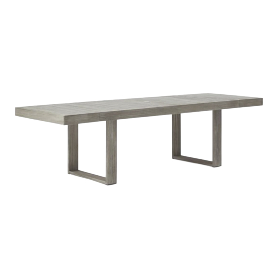 West Elm Portside Expandable Dining Table Instrucciones De Ensamblaje