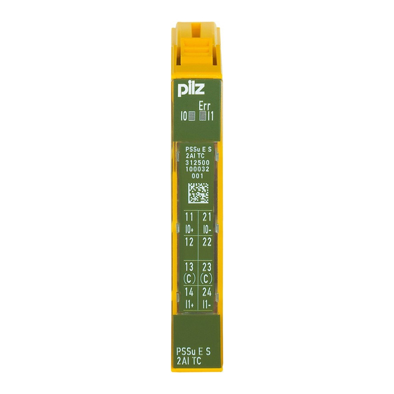 Pilz PSSu E S 2AI TC Manual De Instrucciones