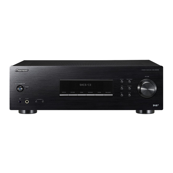 Pioneer SX-20DAB-K Manual De Instrucciones