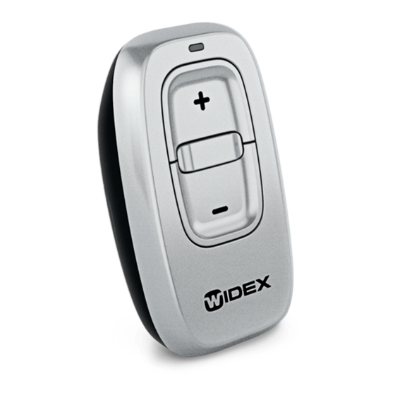 Widex RC-DEX Instrucciones De Uso