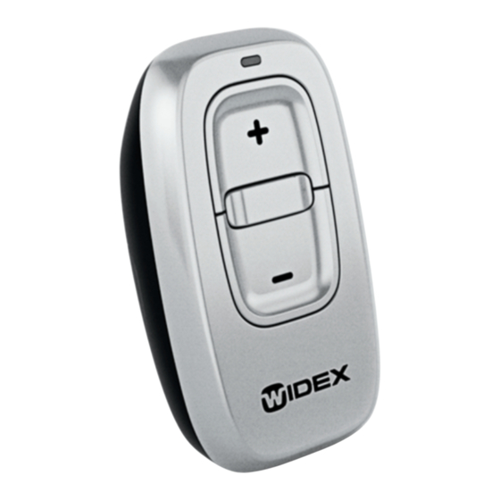 Widex RC-DEX Instrucciones De Uso