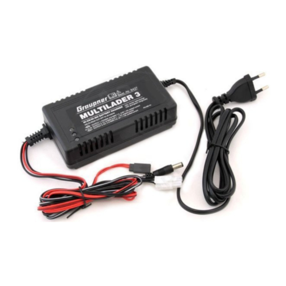 GRAUPNER MULTILADER 3 Instrucciones De Utilizacion