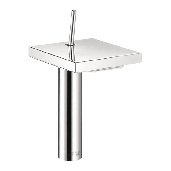Hansgrohe AXOR Starck X 10071001 Instrucciones De Montaje / Manejo / Garantía