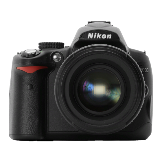 Nikon D5000 Manual Del Usuario