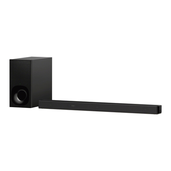 Sony HT-Z9F Manual De Instrucciones