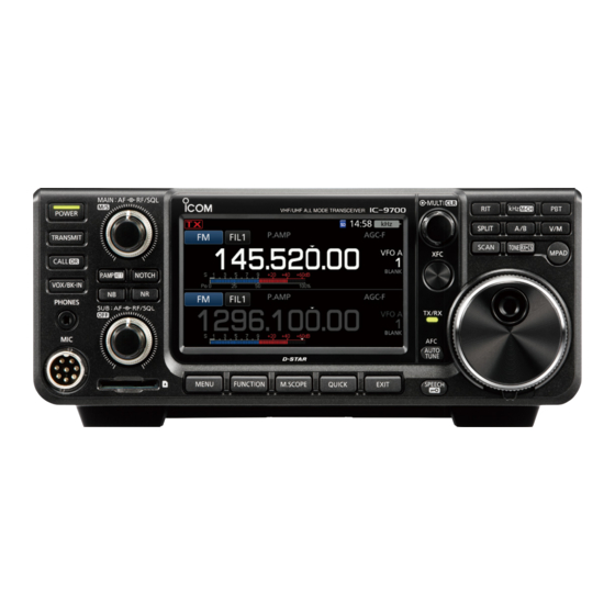 Icom IC-9700 Manuales