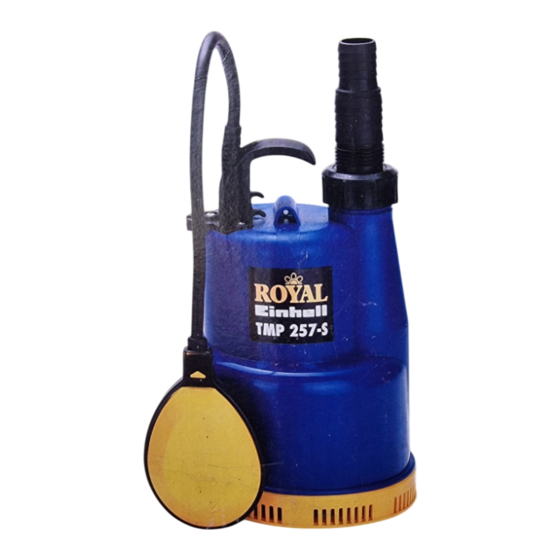 EINHELL ROYAL TMP 257-S Manual De Instrucciones