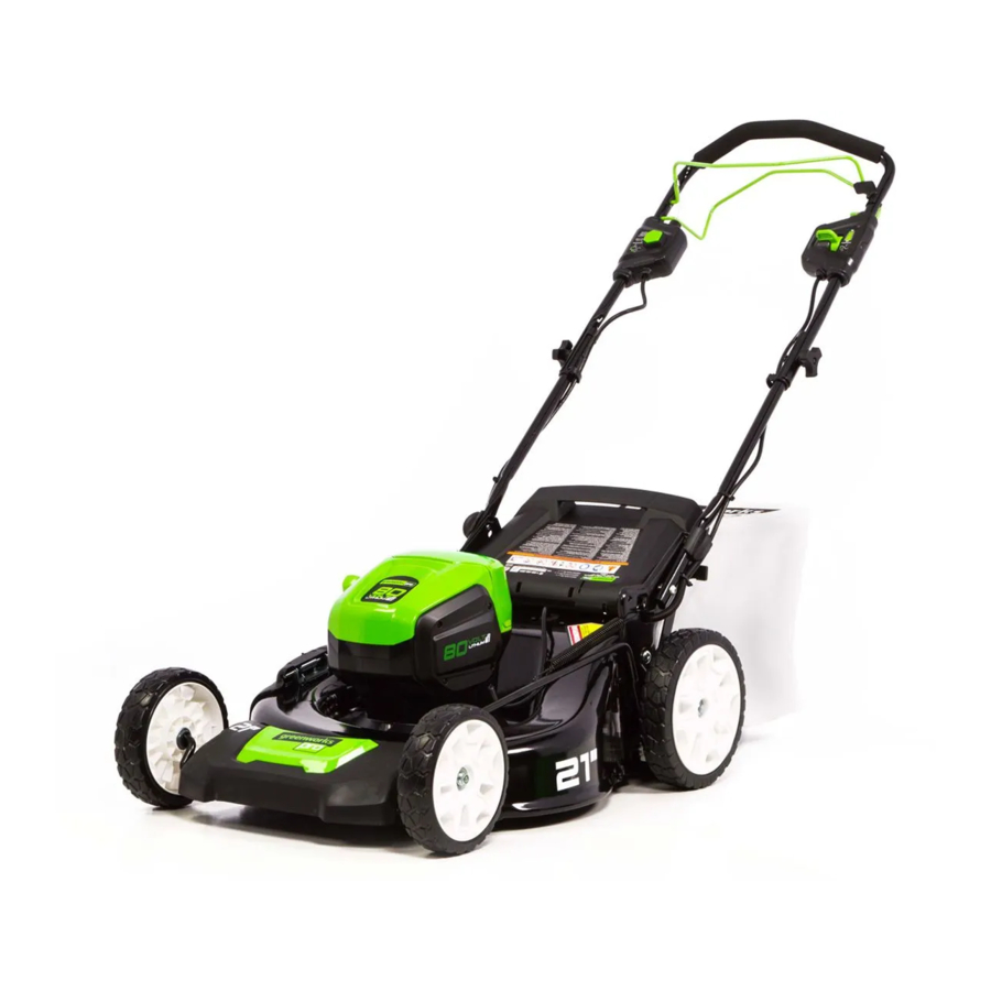 GreenWorks Pro LMB408 Manual Del Operador