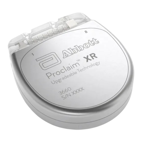 Abbott Proclaim 3660 Manual De Instrucciones
