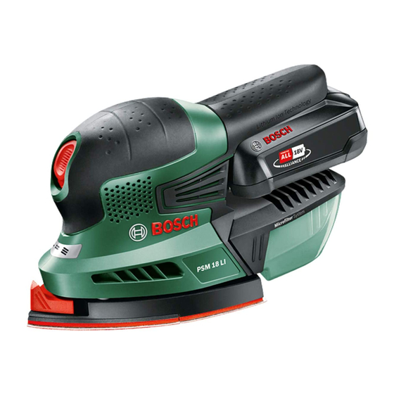 Bosch PSM 18 LI Manual Original