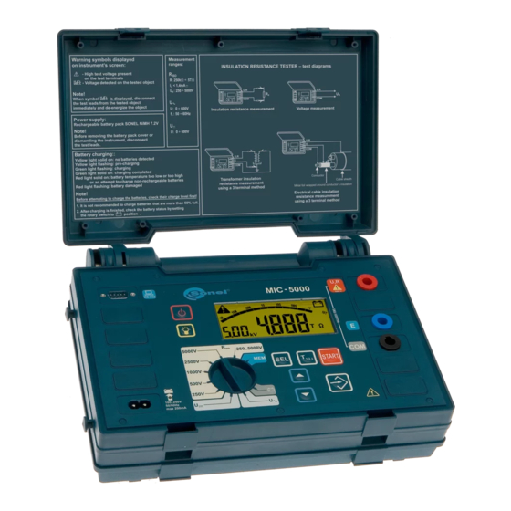 Sonel MIC-5000 Manuales