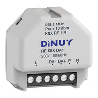 DINUY KNX RE K5X DA1 Manual De Instrucciones