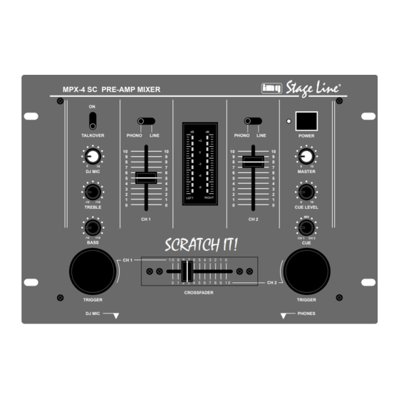 IMG STAGELINE MPX-4 SC Manuales