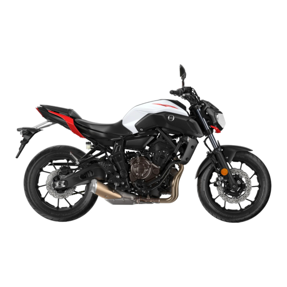 Yamaha MT 07 2018 Manuales