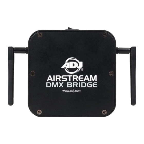 ADJ AIRSTREAM DMX BRIDGE Instrucciones De Usuario