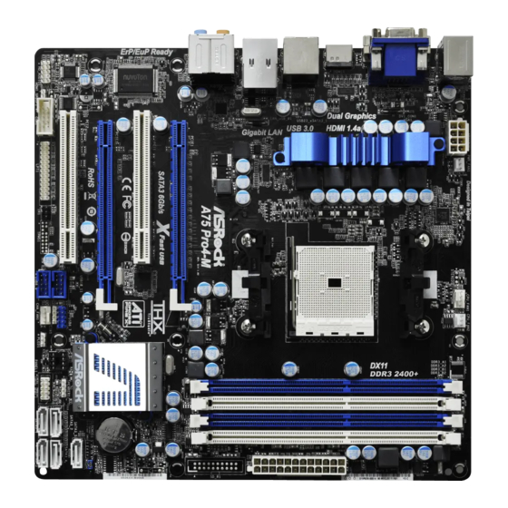 ASROCK A75 Pro4-M Manual De Instrucciones