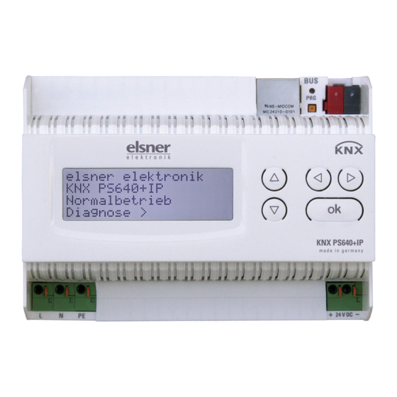 elsner elektronik KNX PS640+IP Instalacion Y Ajuste